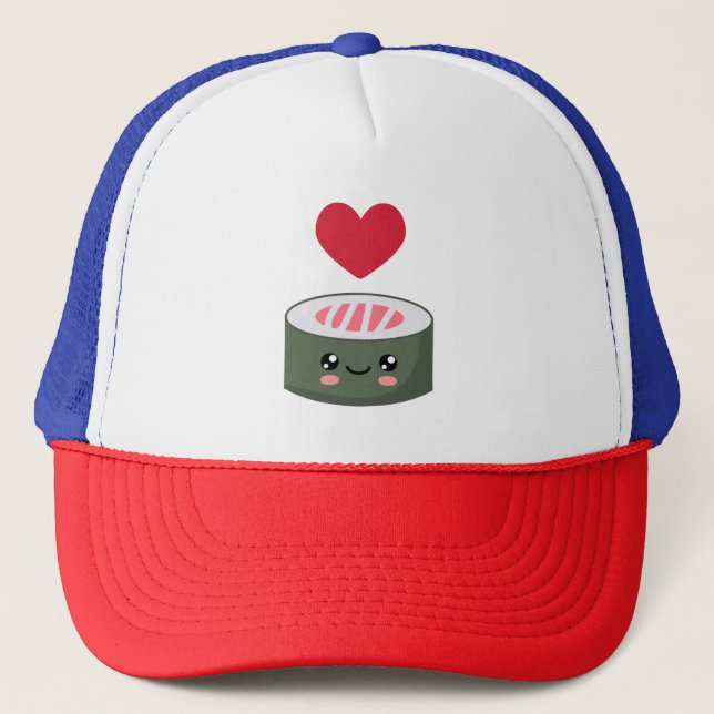 Casquette I love Sushi (Devant)