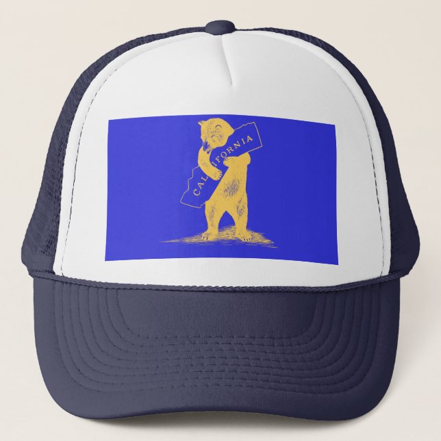 Casquette I Love You California—Bleu et Or (Devant)
