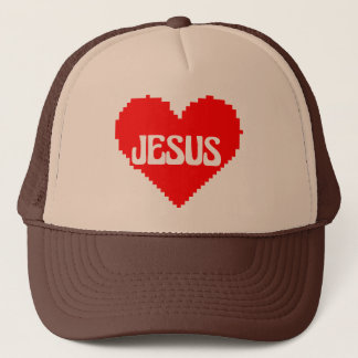 Casquette I love you Jesus pixel art
