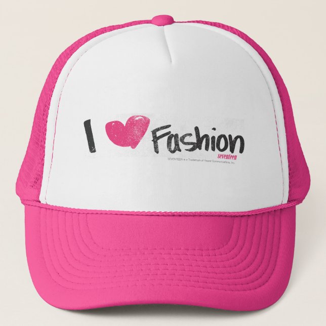 Casquette I magenta de mode de coeur (Devant)