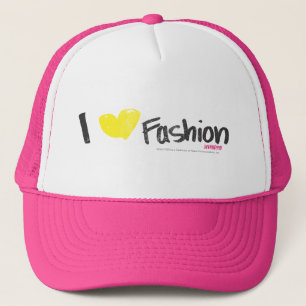Casquette I rose de mode de coeur