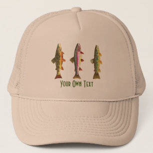 Casquette Ichthyologie de la pêche sur mesure 3 truites