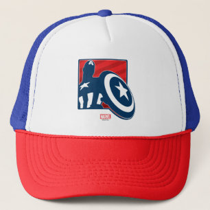 Casquette Icône de silhouette de Captain America