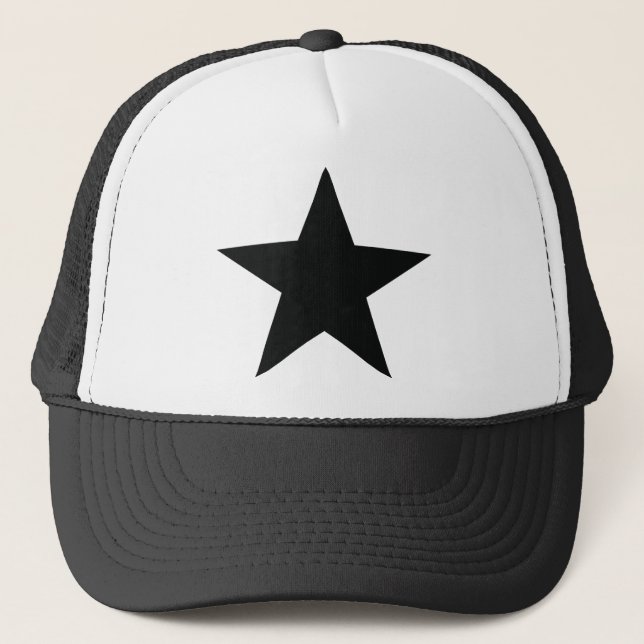 Casquette icône étoile noire (Devant)