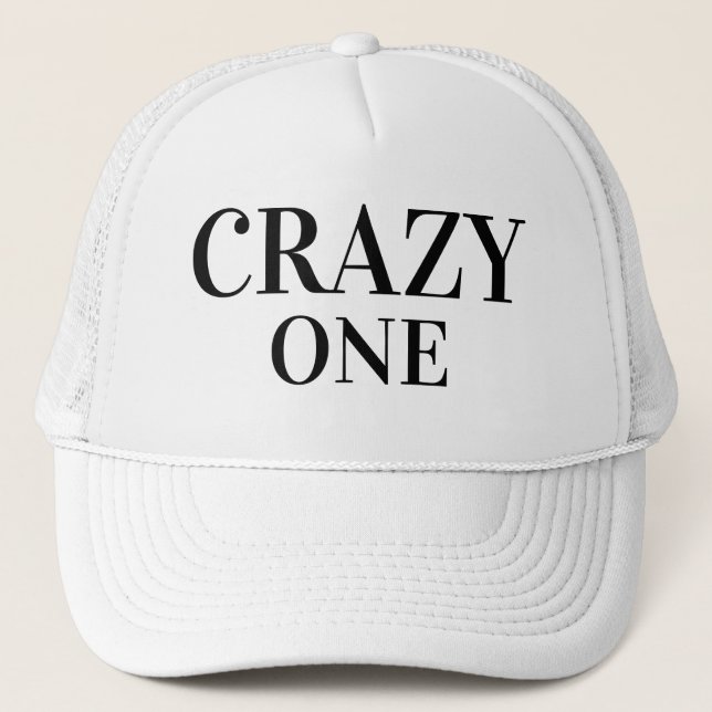 Casquette Idée cadeau fête des pères Baseball CRAZY ONE (Devant)