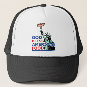 Casquette Idée de BBQ et de gril : Dieu bénissent la