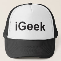 iGeek not iPhone or iPad fun witty humorous Cap