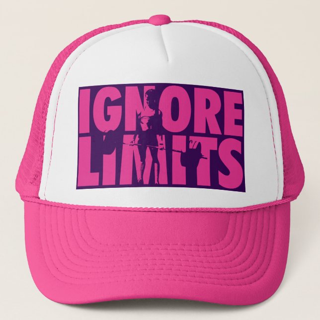 Casquette IGNORE LIMITS - Motivation pour l'haltérophilie de (Devant)