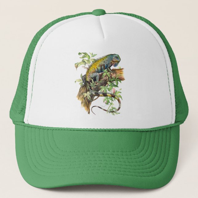 Casquette iguane vert (Devant)