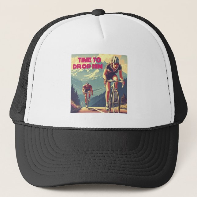 Casquette Il Est Temps De Le Laisser Cycler (Devant)