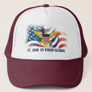 Casquette Îles Vierges américaines Drapeaux américains St. J