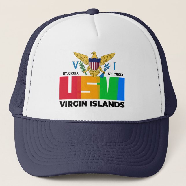 Casquette Îles Vierges américaines Sainte-Croix USVI Tropica (Devant)