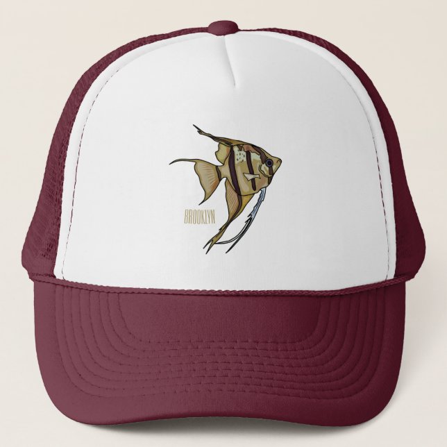 Casquette Illustration d'angelfish (Devant)