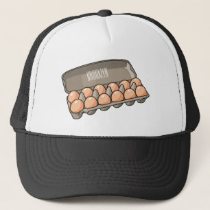 Casquette Illustration de carton d'oeufs