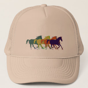 Casquette illustration de chevaux