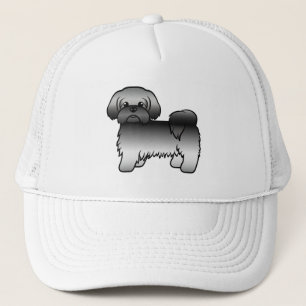 Casquette Illustration de chien de dessin animé mignon Shih 