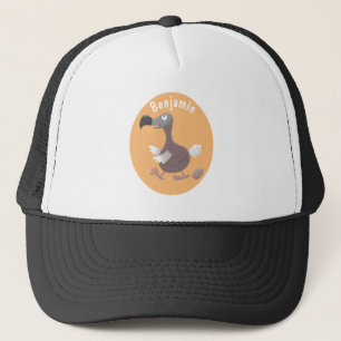 Casquette Illustration de dessin animé d'oiseau dodo drôle
