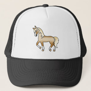 Casquette Illustration de dessin animé mignon de cheval trot