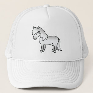 Casquette Illustration de dessin animé mignon de poney Shetl