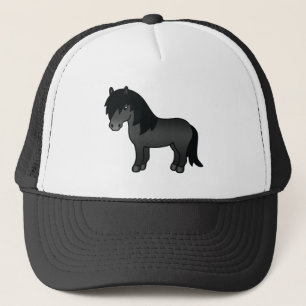 Casquette Illustration de dessin animé mignon de poney Shetl