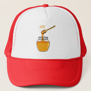Casquette Illustration de dessin sur le miel