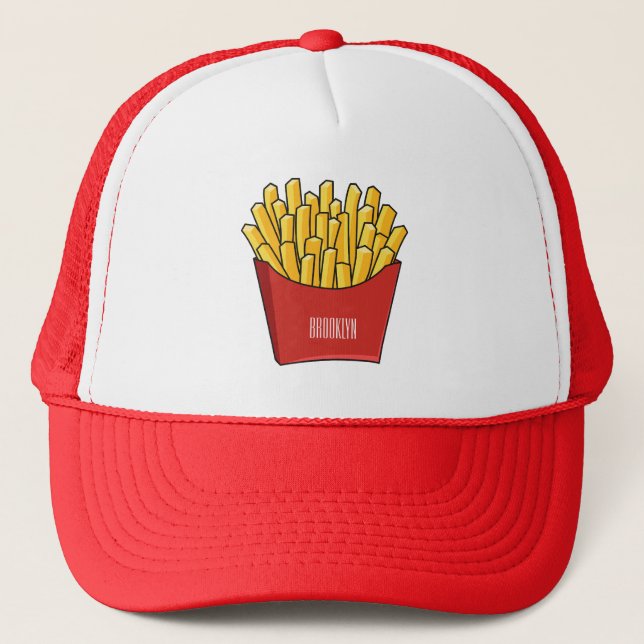 Casquette Illustration de frites (Devant)