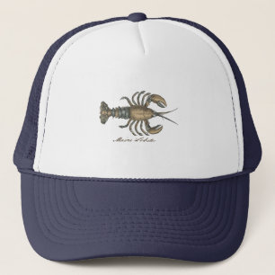 Casquette Illustration de homard antique Maine fruits de mer
