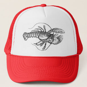 Casquette Illustration de homard vintage