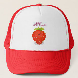 Casquette Illustration de la fraise Cute kawaii