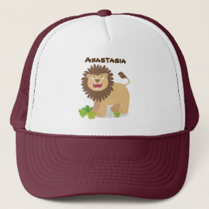 Casquette Illustration de l'effervescence de lions heureux