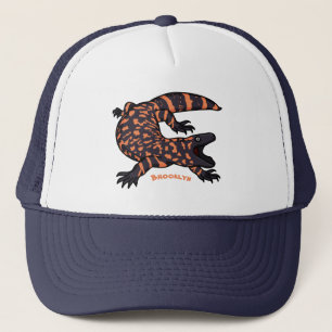 Casquette Illustration de lézard géant affamé