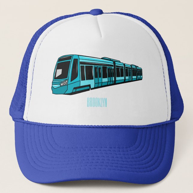 Casquette Illustration de locomotive électrique (Devant)