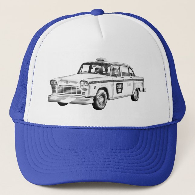 Casquette Illustration de taxi de contrôleur (Devant)