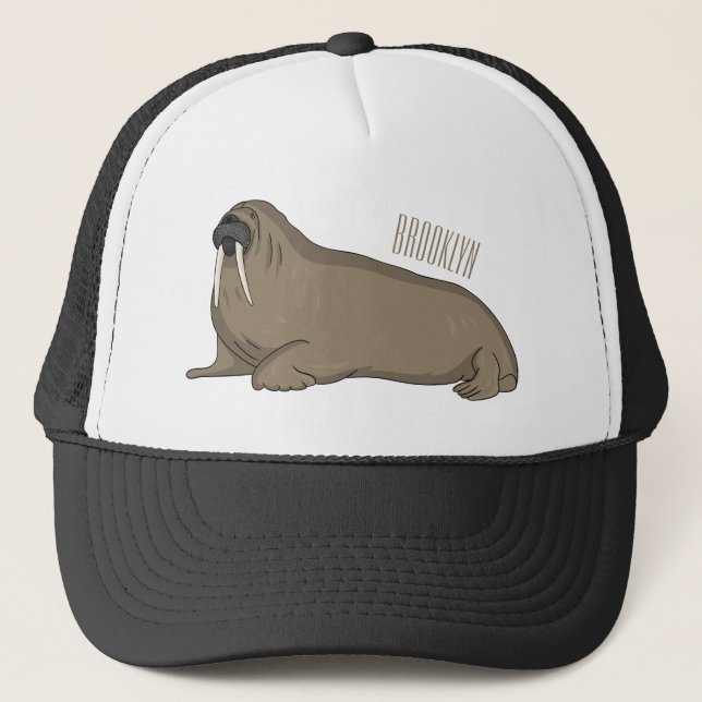 Casquette Illustration de Walrus (Devant)