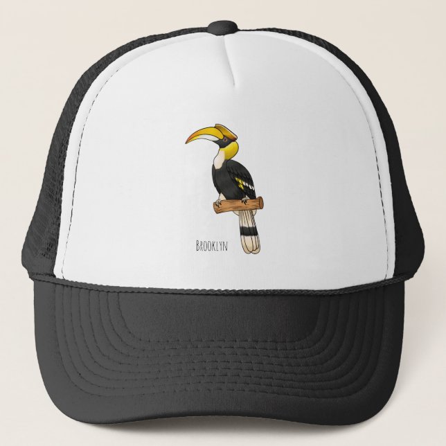 Casquette Illustration d'oiseau de grande corneille (Devant)