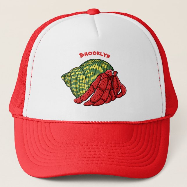Casquette Illustration du crabe mignon (Devant)