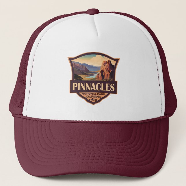 Casquette Illustration du parc national Pinnacles Art de voy (Devant)