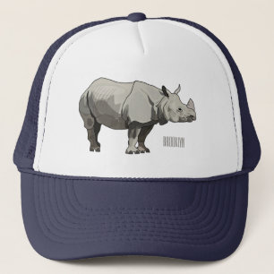 Casquette Illustration du rhinocéros de Javan