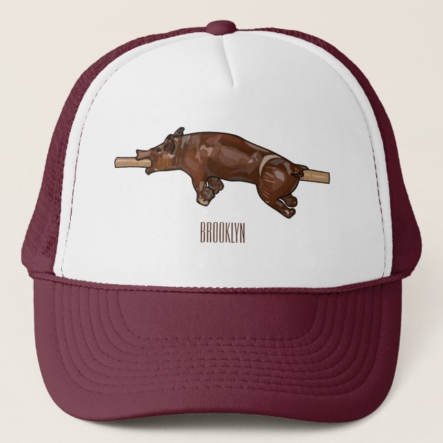 Casquette Illustration du rôti de porc / rôti de porc (Devant)