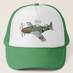 Casquette Illustration d'un avion militaire