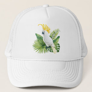 Casquette Illustration d'un cacatoès perroquet