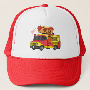 Casquette Illustration d'un camion de nourriture pour chien 