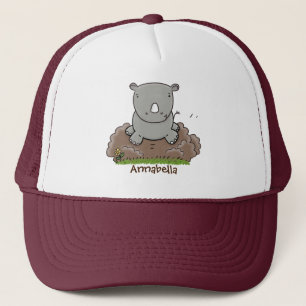 Casquette Illustration d'un petit rhinocéros