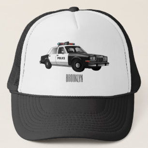 Casquette Illustration d'une voiture de police