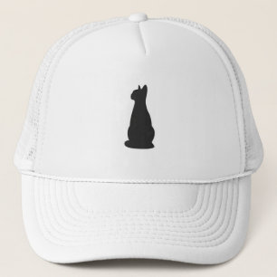 Casquette Illustration minimaliste du chat noir