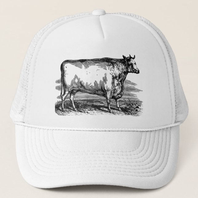 Casquette Illustration personnalisée par Taureau vintage de (Devant)