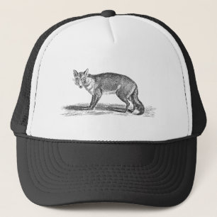 Casquette Illustration rusée vintage de Fox - renards 1800'