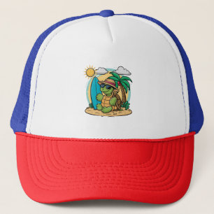 Casquette Illustration vectorielle d'une tortue verte