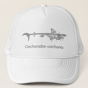Casquette Illustration vintage - Squelette de grand requin b
