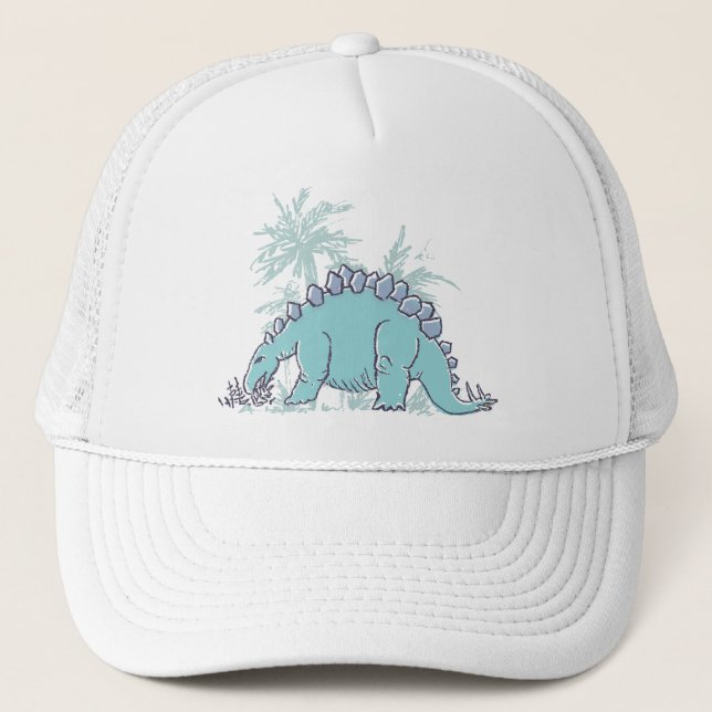 Casquette illustré par Stegosaurus de dinosaure (Devant)